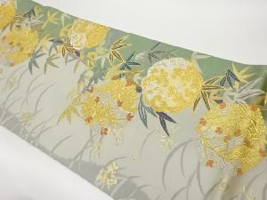 コシノアヤコ　松竹梅・波模様織出し袋帯